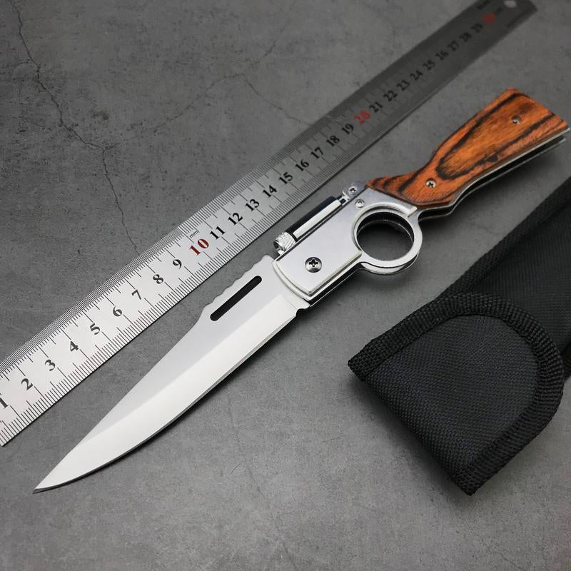 AK47 Pocket Folding Knife, 5C13Mov Stainless Steel,Security Lock,Men'S Gift,Suitable for Camping,Hunting,Outdoor Survival,Emergency Situations and EDC Tactical Tools.
