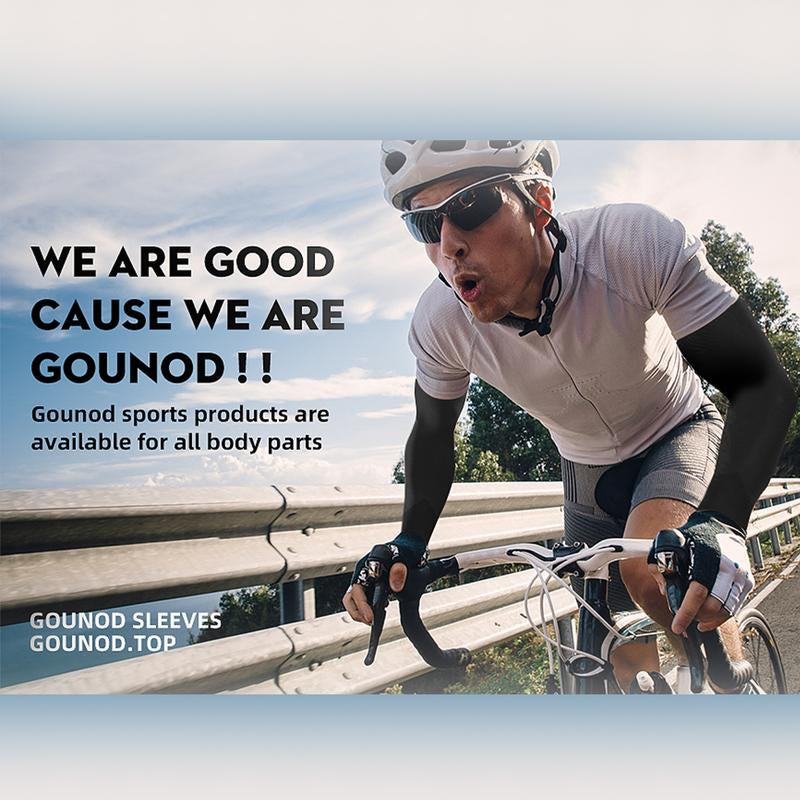 GOUNOD Sun Protection UV Arm Sleeves for Men Women Youth UPF 50+ Compression Cooling Sports Gloves Fallfreshness