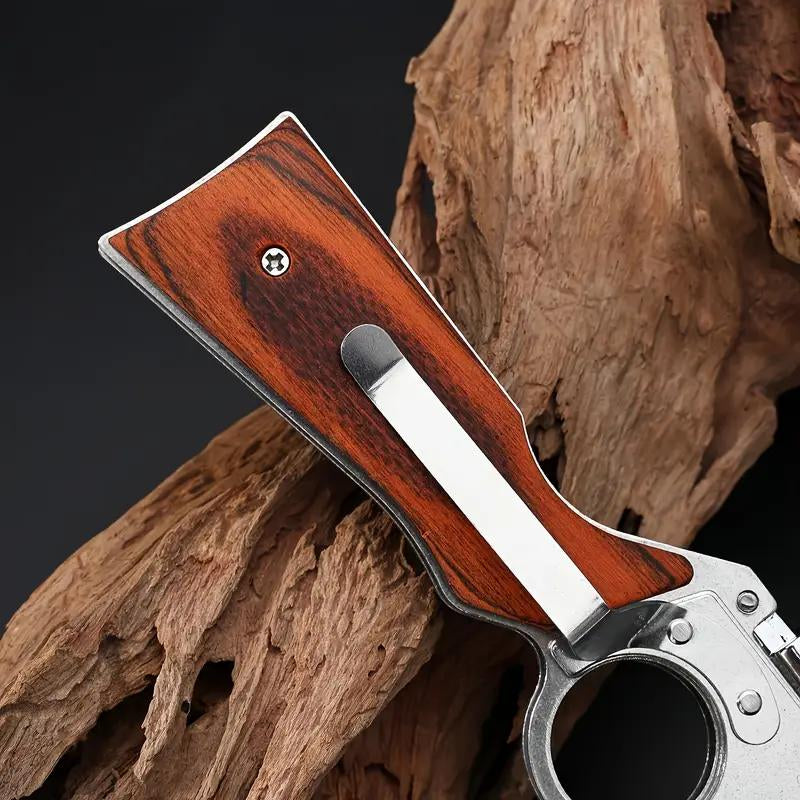 AK47 Pocket Folding Knife, 5C13Mov Stainless Steel,Security Lock,Men'S Gift,Suitable for Camping,Hunting,Outdoor Survival,Emergency Situations and EDC Tactical Tools.