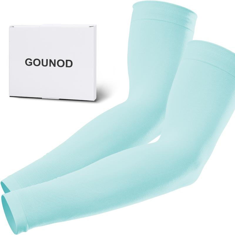 GOUNOD Sun Protection UV Arm Sleeves for Men Women Youth UPF 50+ Compression Cooling Sports Gloves Fallfreshness