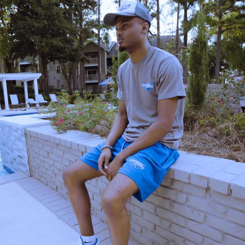 Blue and Grey Vlotz Set Unisex Comfortable Breathable