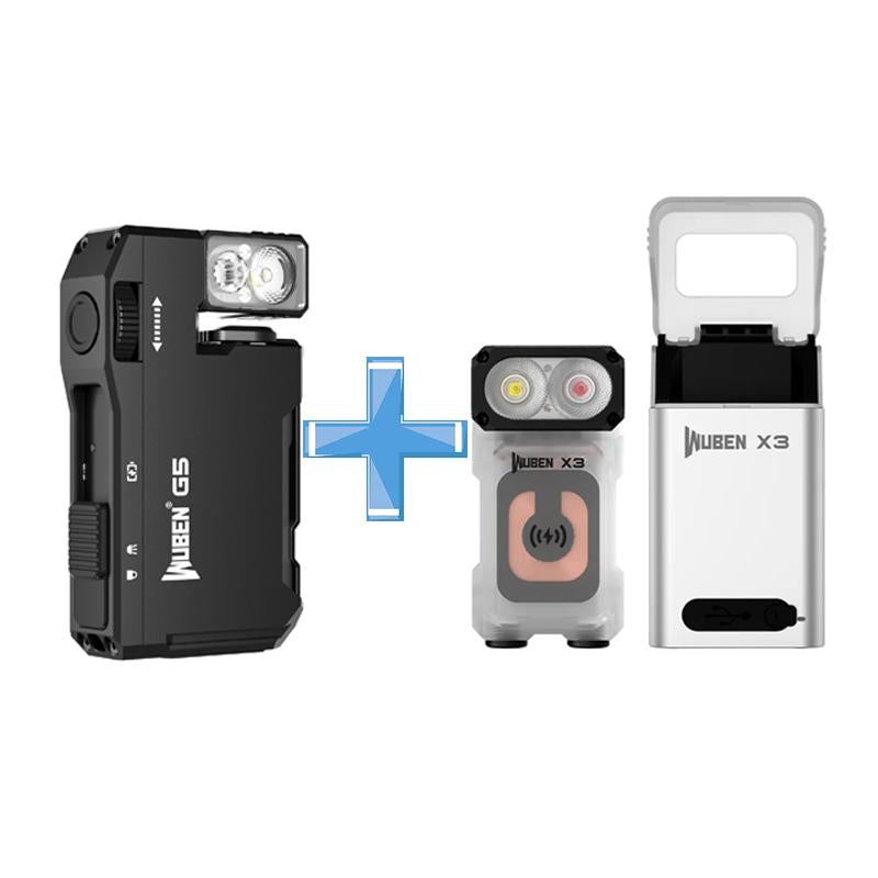 WUBEN G5 Premium Rotatable RGB Mini Pocket Flashlight, 400 Lumens, USB-C Rechargeable, Magnetic Clip, Ideal for Work, Travel, and Gear Bags, Dealsforyoudays