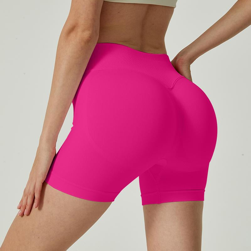 Nvwa-Women'S 6 Piece Workout Shorts Seamless High Waist Butt Liftings Exercise Athletic Fitnesswomen Workout Gym Impact Shorts Hidden Scrunch Butt Lifting Seamless Shorts Training Gymnastics
