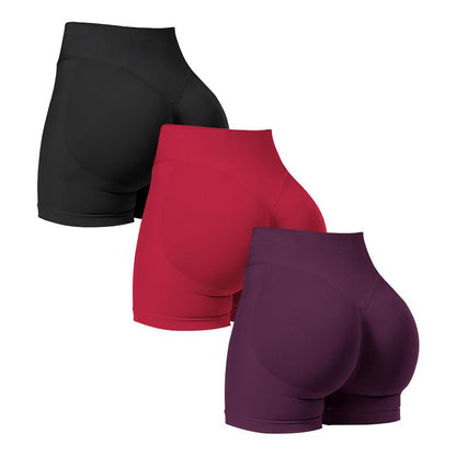 Nvwa-Women'S 6 Piece Workout Shorts Seamless High Waist Butt Liftings Exercise Athletic Fitnesswomen Workout Gym Impact Shorts Hidden Scrunch Butt Lifting Seamless Shorts Training Gymnastics