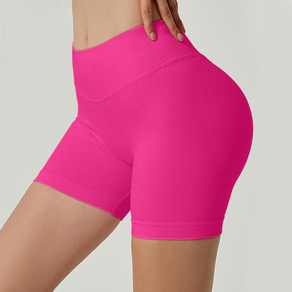 Nvwa-Women'S 6 Piece Workout Shorts Seamless High Waist Butt Liftings Exercise Athletic Fitnesswomen Workout Gym Impact Shorts Hidden Scrunch Butt Lifting Seamless Shorts Training Gymnastics