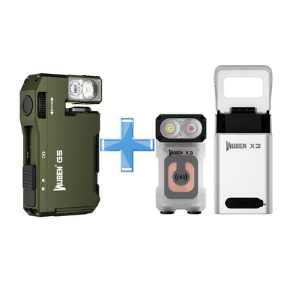 WUBEN G5 Premium Rotatable RGB Mini Pocket Flashlight, 400 Lumens, USB-C Rechargeable, Magnetic Clip, Ideal for Work, Travel, and Gear Bags, Dealsforyoudays