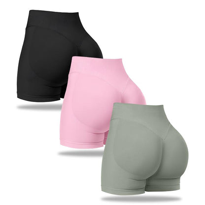 Nvwa-Women'S 6 Piece Workout Shorts Seamless High Waist Butt Liftings Exercise Athletic Fitnesswomen Workout Gym Impact Shorts Hidden Scrunch Butt Lifting Seamless Shorts Training Gymnastics