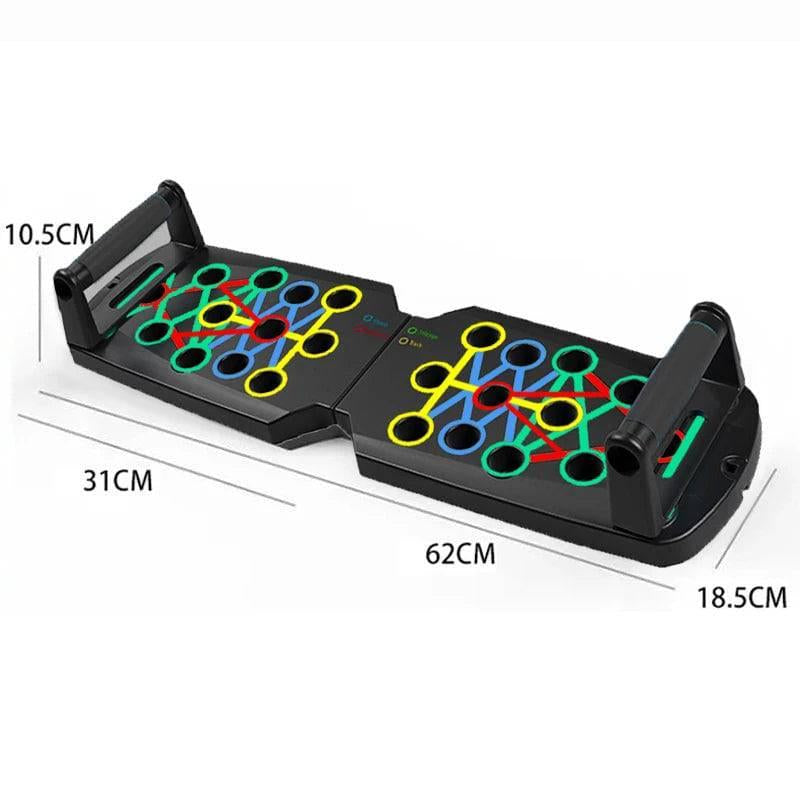 Portable Multifunctional Push-Up Board Set with Foldable Handles for Comprehensive Chest, Abdomen, Arms, and Back Training