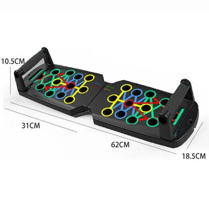 Portable Multifunctional Push-Up Board Set with Foldable Handles for Comprehensive Chest, Abdomen, Arms, and Back Training
