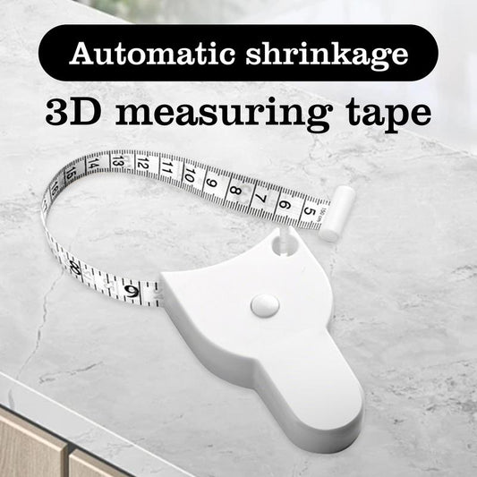 Body Measuring Tape 60 Inch, Portable Fitness Measuring Device with Shrinkage Function