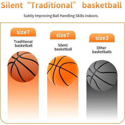Silent Basketball-Size 7 (29.5") Upgrade Dribble Dream Silent Basketball, Foam Indoor Training Ball for Various Indoor Activities