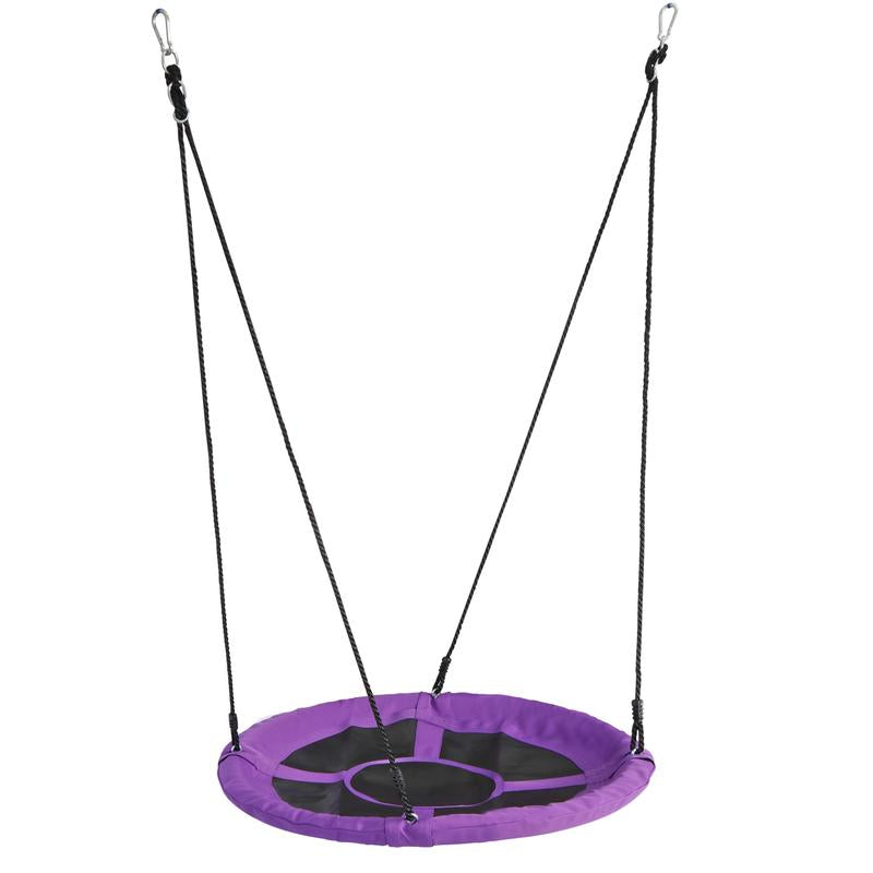 SUPERDEAL 40 Inch Saucer Tree Swing Seat, 800Lbs Capacity for Kids, Flying Saucer Swing with Adjustable Hanging Ropes, Durable 900D Oxford Fabric, Steel Frame, Waterproof, Easy Assembly for Outdoor Playground and Backyard,