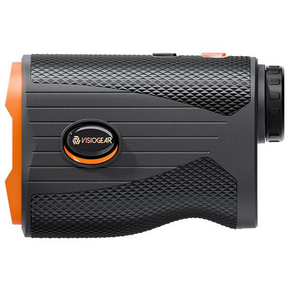 Golf Rangefinder with Slope, 1200 Yards, 7X Magnification, Rechargeable, Flag Lock Vibration, Glow-In-The-Dark, Sturdy Laser for Golfers (White)