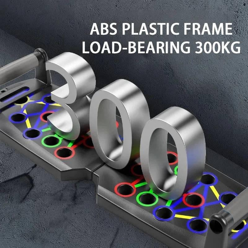 Portable Multifunctional Push-Up Board Set with Foldable Handles for Comprehensive Chest, Abdomen, Arms, and Back Training
