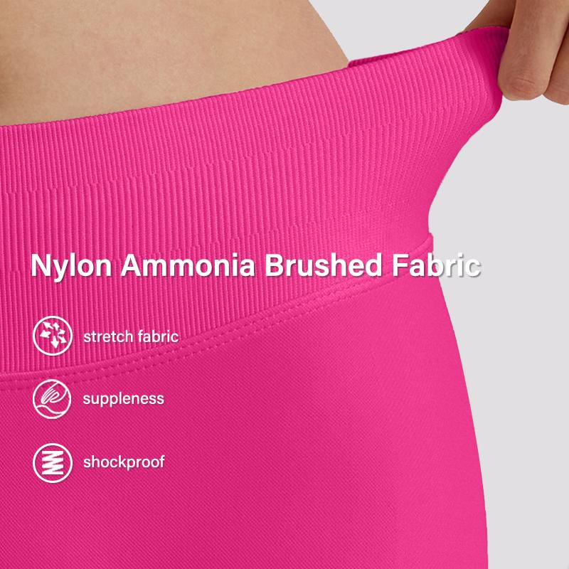 Nvwa-Women'S 6 Piece Workout Shorts Seamless High Waist Butt Liftings Exercise Athletic Fitnesswomen Workout Gym Impact Shorts Hidden Scrunch Butt Lifting Seamless Shorts Training Gymnastics