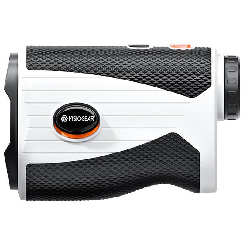 Golf Rangefinder with Slope, 1200 Yards, 7X Magnification, Rechargeable, Flag Lock Vibration, Glow-In-The-Dark, Sturdy Laser for Golfers (White)