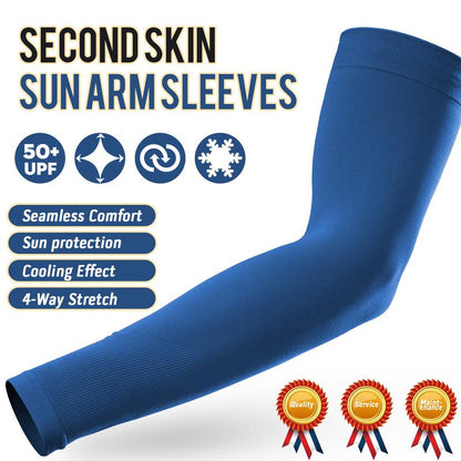GOUNOD Sun Protection UV Arm Sleeves for Men Women Youth UPF 50+ Compression Cooling Sports Gloves Fallfreshness