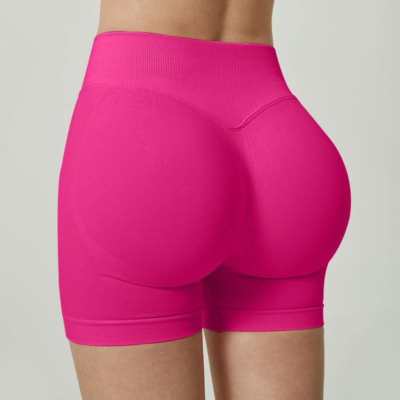 Nvwa-Women'S 6 Piece Workout Shorts Seamless High Waist Butt Liftings Exercise Athletic Fitnesswomen Workout Gym Impact Shorts Hidden Scrunch Butt Lifting Seamless Shorts Training Gymnastics