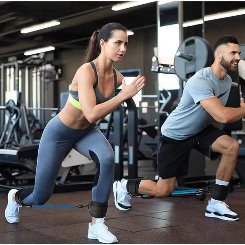 Ankle Resistance Bands, Ankle Bands for Working Out with Cuffs, Resistance Bands for Leg Butt Training Workout Equipment for Kickbacks Hip Gluteus Training Exercises, Ankle Straps with Exercise Bands Resistant Bands Fitness Ankle Resistance Outdoorfun