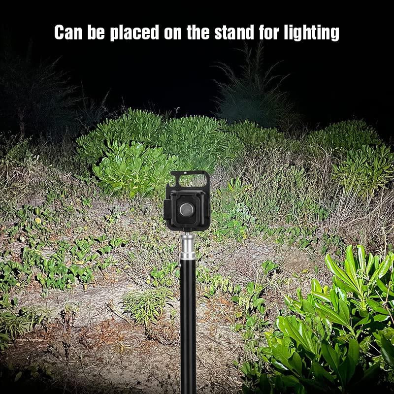 LED Flashlight Cob Keychain Work Light, Triple Light Flashlight with 3 Modes, EDC Purse Light, Rechargeable Flashlights for Home, Camping, Walking