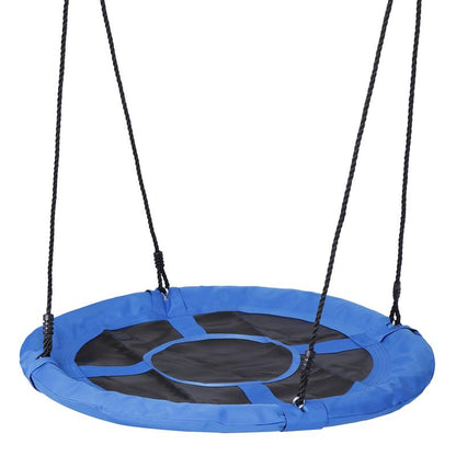 SUPERDEAL 40 Inch Saucer Tree Swing Seat, 800Lbs Capacity for Kids, Flying Saucer Swing with Adjustable Hanging Ropes, Durable 900D Oxford Fabric, Steel Frame, Waterproof, Easy Assembly for Outdoor Playground and Backyard,