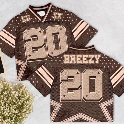 CB Jersey Crop Mesh, CB Jersey Top, Breezy Bowl 2025 Shirt, CB 2025 Jersey, Breezy Jersey