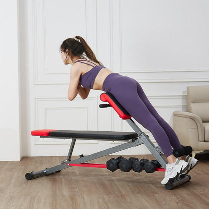 VEVOR Roman Chair Back Extension Hyperextension Bench Multi-Function Adjustable Gym