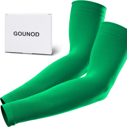 GOUNOD Sun Protection UV Arm Sleeves for Men Women Youth UPF 50+ Compression Cooling Sports Gloves Fallfreshness