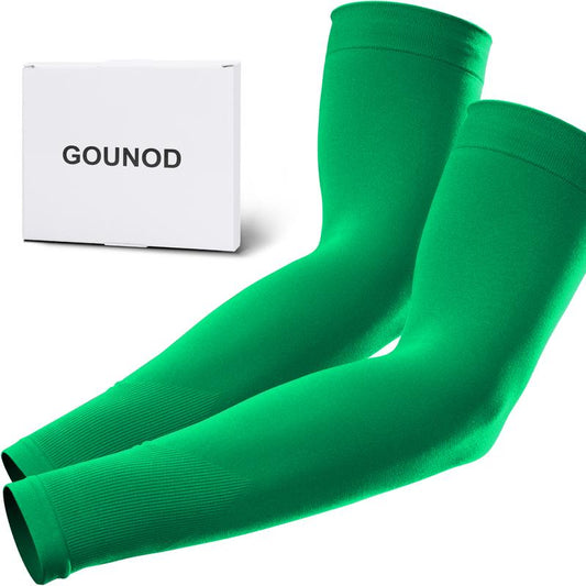 GOUNOD Sun Protection UV Arm Sleeves for Men Women Youth UPF 50+ Compression Cooling Sports Gloves Fallfreshness