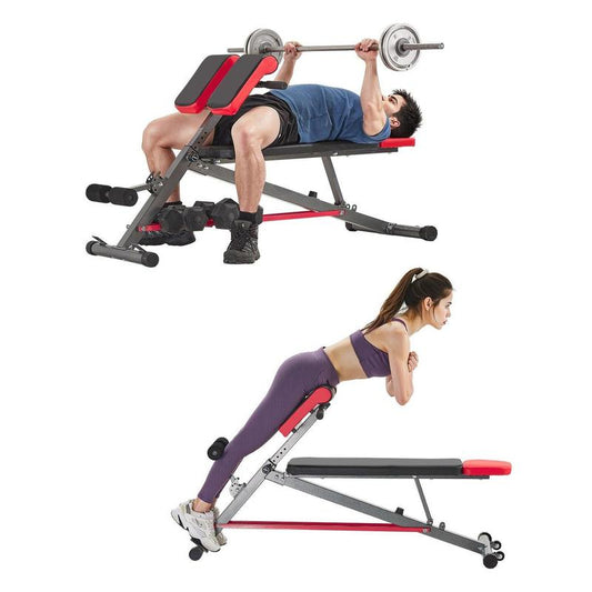 VEVOR Roman Chair Back Extension Hyperextension Bench Multi-Function Adjustable Gym